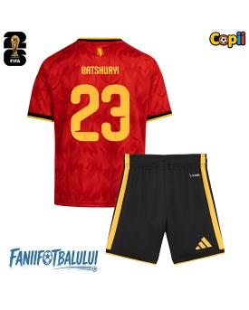 Belgia Michy Batshuayi #23 Echipament de Fotbal Replică Mondial 2026 Copii Acasa (+ Șorturi)